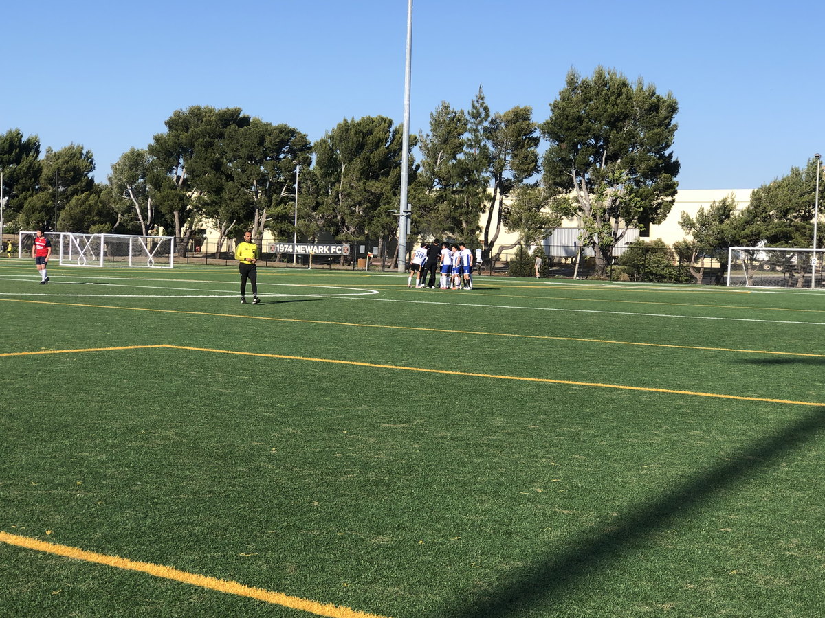 CalBlue players gathered during the NBH match